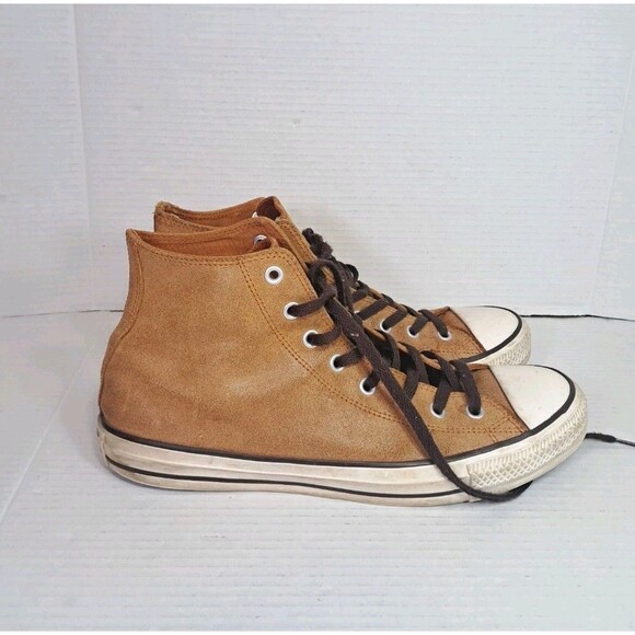 Converse Chuck Taylor All Star Hi Auburn Leather 144761C Men’s 12 Women’s 14 - Picture 4 of 11